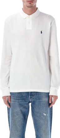 Polo Ralph Lauren Long-Sleeve Cotton Piqué Polo Shirt Custom Slim-Fit