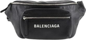 Balenciaga Vintage, unisex, Zwart, ONE Size, Leer, Pre-owned Vintage Heuptas