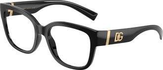 Dolce & Gabbana Optical Frame - Dames - Brillen - Zwart - 53 MM - Accessoires