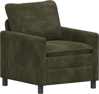 vidaXL Sof&aacute; Verde 76 X 81 X 87,5 Cm Poli&eacute;ster Vidaxl
