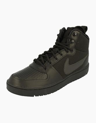 Nike Mens Nike Court Borough Mid Winter Mens Hi Top Trainers AA0547 002 - Black - Size: 8.5