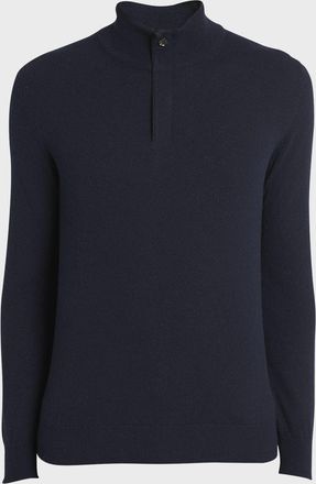 Ermenegildo Zegna Men & apos;s Oasi Cashmere Zip Mock Neck Sweater