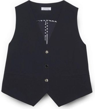 Fiorella Rubino Suit Vests - Dames - Bodywarmers - Blauw - XL - Jassen