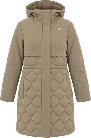 K-Way Hybrid Warm Shell Down Coat With Quilted Detail