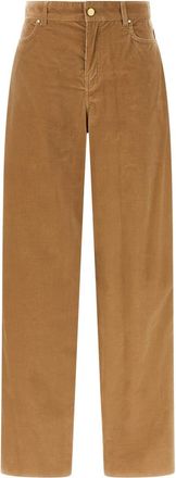 Max Mara Light Brown Regular Flat Front Pant