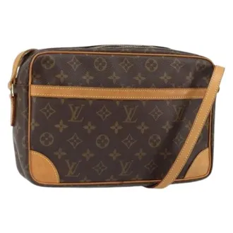 Louis Vuitton Pre-owned Cross Body Bags, female, Brown, Size: ONE SIZE Pre-owned Canvas Cross Body Bag