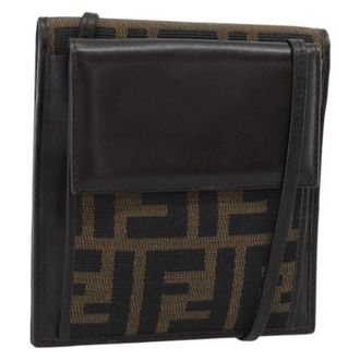 Fendi unisex, Pre-owned, Bruin, Maat: ONE Size Leer