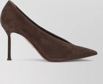 Aquazzura suede voltaire 85mm pumps