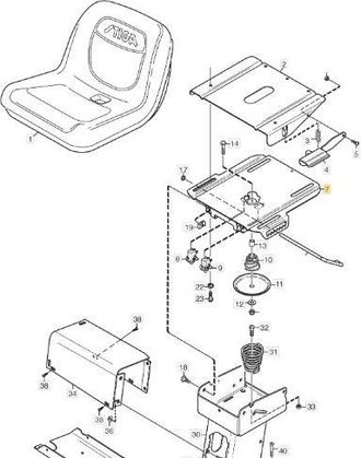 STIGA Sports Placa De Asiento Inferior Fija Original Stiga - 1134-6068-01