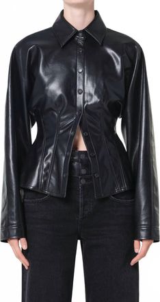 A Gold E Devon Shirt In Luxe Black