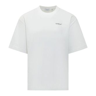 Off-white T-Shirts, male, White, Size: XL Half Arrows SS Tee