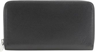 Louis Vuitton Pre-owned Wallets, male, Black, Size: ONE SIZE Pre-owned Zippy Organizer NM Taiga Long Wallet