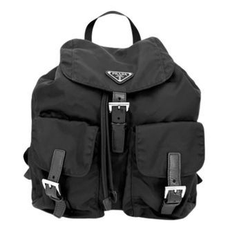 Prada unisex, Pre-owned, Zwart, Maat: ONE Size Nylon