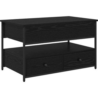 vidaXL Coffee Table Black Oak 85 x 50 x 50 cm Engineered Wood vidaXL