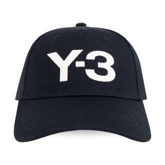 Yohji Yamamoto Logo Cap - unisex - Petten - Zwart - M - Katoen - Accessoires