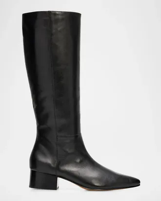 Vince Adan 40MM Leather Knee-High Boots