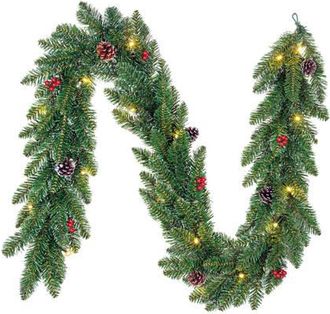 Black Box kerst guirlande Creston met verlichting(180 cm)