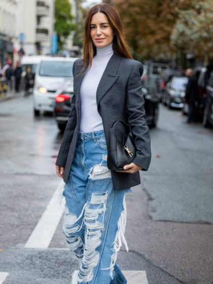 Come portare i jeans strappati (anche) in inverno?