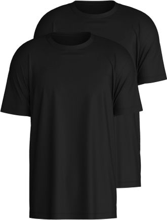 CALIDA T-Shirt CALIDA Natural Benefit, Herren, Gr. XXL (58/60), schwarz, Single Jersey, Obermaterial: 100% Baumwolle, unifarben, normal h&uuml;ftbedeckend, Rundha