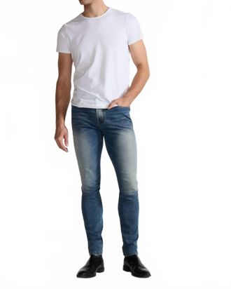 Monfrere Greyson Skinny Jeans In Tinted Indigo