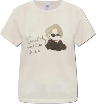 Re/Done Donna, Top, Beige, S, new