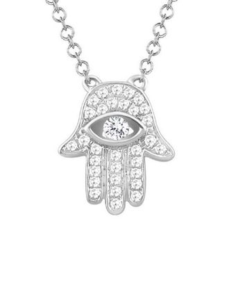 Sabrina Designs 14K 0.11 Ct. Tw. Diamond Hamsa Necklace