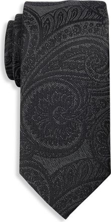 Michael Kors Big & Tall Galena Paisley Tie in Black at Nordstrom, Size X-Large