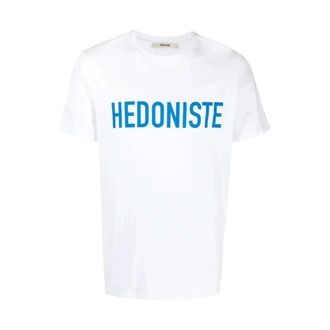 Zadig&Voltaire Tops, Heren, Wit, M, Katoen, Tommy Slogan T-shirt