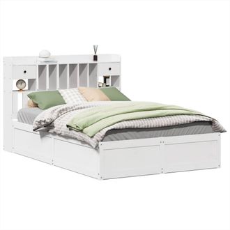 Berkfield Home Bed Frame without Mattress White 140x200 cm Solid Wood Pine