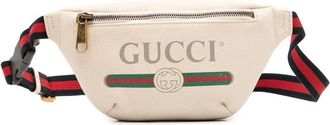 Gucci Pre-owned Gucci Small Grained Calfskin Logo Belt Bag Ladies 527792 20491