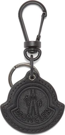 Moncler logo-detail keyring - Black