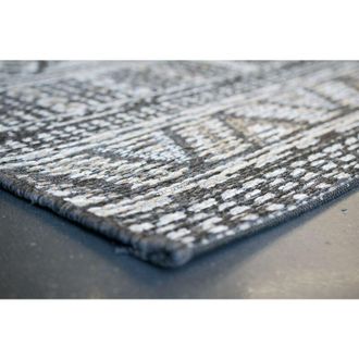 Mastercraft Mastercraft - HomeSpace Direct Brighton Diamond Indoor/Outdoor Rug, Dark Grey, 160x230cm