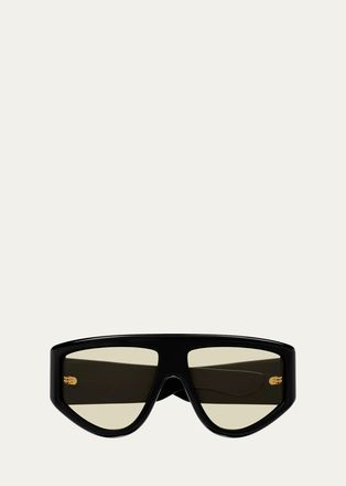 Bottega Veneta Ribbon 59MM Shield Sunglasses