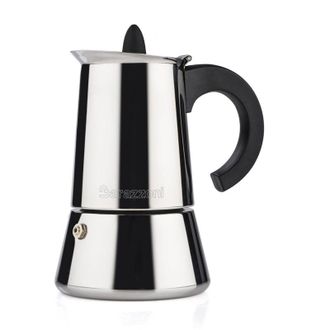 None Barazzoni La Caffettiera Inox 6 Tazze. Prodotto certificato dallAccademia Italiana Maestri del Caff&egrave;. Adatta allinduzione