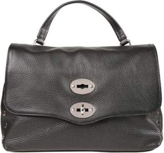Zanellato Postina Daily-S - Dames - Handtassen - Zwart - ONE Size - Leer - Tassen