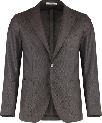 Tagliatore Montecarlo Jacket - Heren - Blazers - Bruin - L - Wol - Jassen