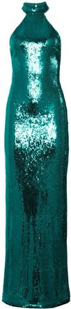 Retrof&ecirc;te Cora sequin-embellished maxi dress - women - Polyester/Spandex/Elastane - S - Green