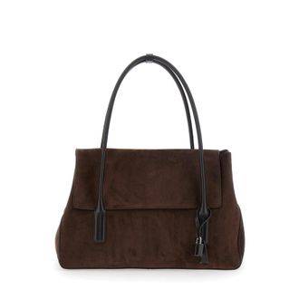 Tom Ford Suede Calf + Smooth Calf Large Shoulder Bag