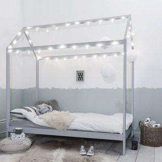N&ouml;a & Nani Jansen Scandinavian Single Bed Frame in Silk Grey