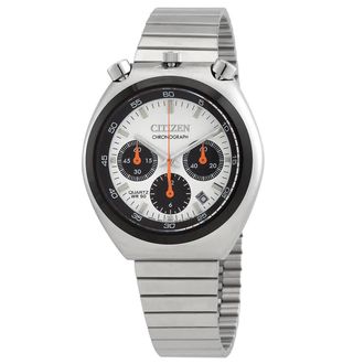 Citizen Chronograph Quartz White Dial Mens Stainless Steel Watch AN3660-81A