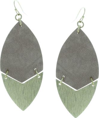 Olivia Welles Gold-Plated Quinn Split Earrings in Worn Gold /Pink at Nordstrom Rack