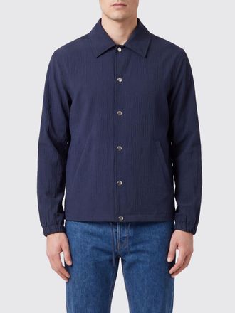 Paolo Pecora Giacca camicia in seersucker di cotone Paolo Pecora