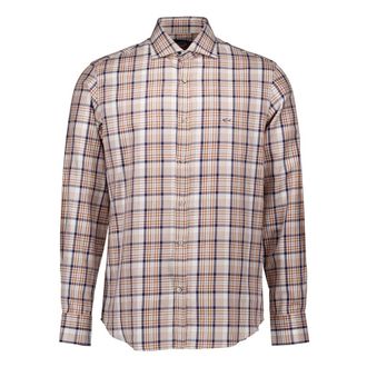 Paul & Shark Casual Overhemd - Heren - Casual Overhemden - Bruin - 2XL - Katoen - Overhemden