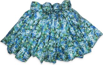 Richard Quinn DITSY PUFFBALL MULTICOLOR GOWN