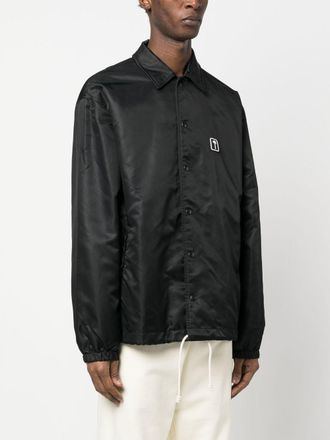 Palm Angels Bomberjack met logopatch - Zwart