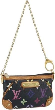 Louis Vuitton Pre-owned Mini Bags, female, Multicolor, Size: ONE SIZE Pre-owned Monogram Multicolor Canvas Accessory Pouch
