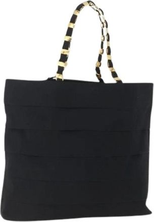Ferragamo Pre-owned Canvas Tote Bag - Dames - Vintage Shopper - Zwart - ONE Size - Vintage