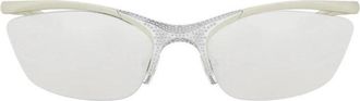 Fendi Cat Eye Semi Rim Sunglasses - Green