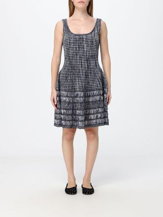 Alaia A-Line Off-the-Shoulder Long Dress in Jacquard Viscose Knit