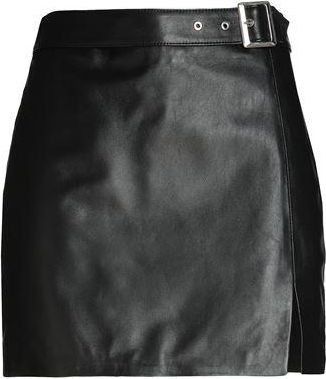 8 by YOOX LEATHER MINI SKIRT